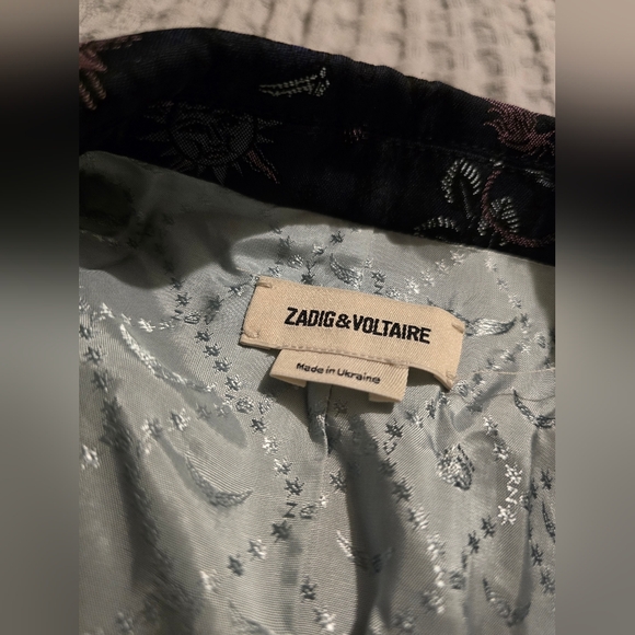 Zadig & Voltaire Victor Tattoo Print Blazer - Picture 9 of 12